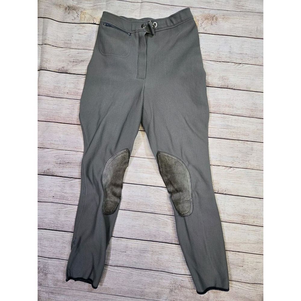 John‎ Field Gray Riding Pants Breeches Equestrian Breeches size 24x25 Gray